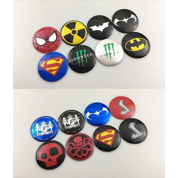 Car Personality Stickers Modified Wheel Center Cover Sticker Steering Wheel Decoration Label Wheel Hub Cover Labeling 56mm Logo Car Logo Auto department store supplies