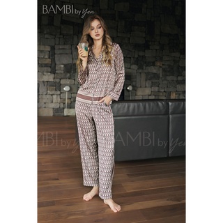 Bộ lụa mặc nhà cao cấp BAMBI by Yen - 1044