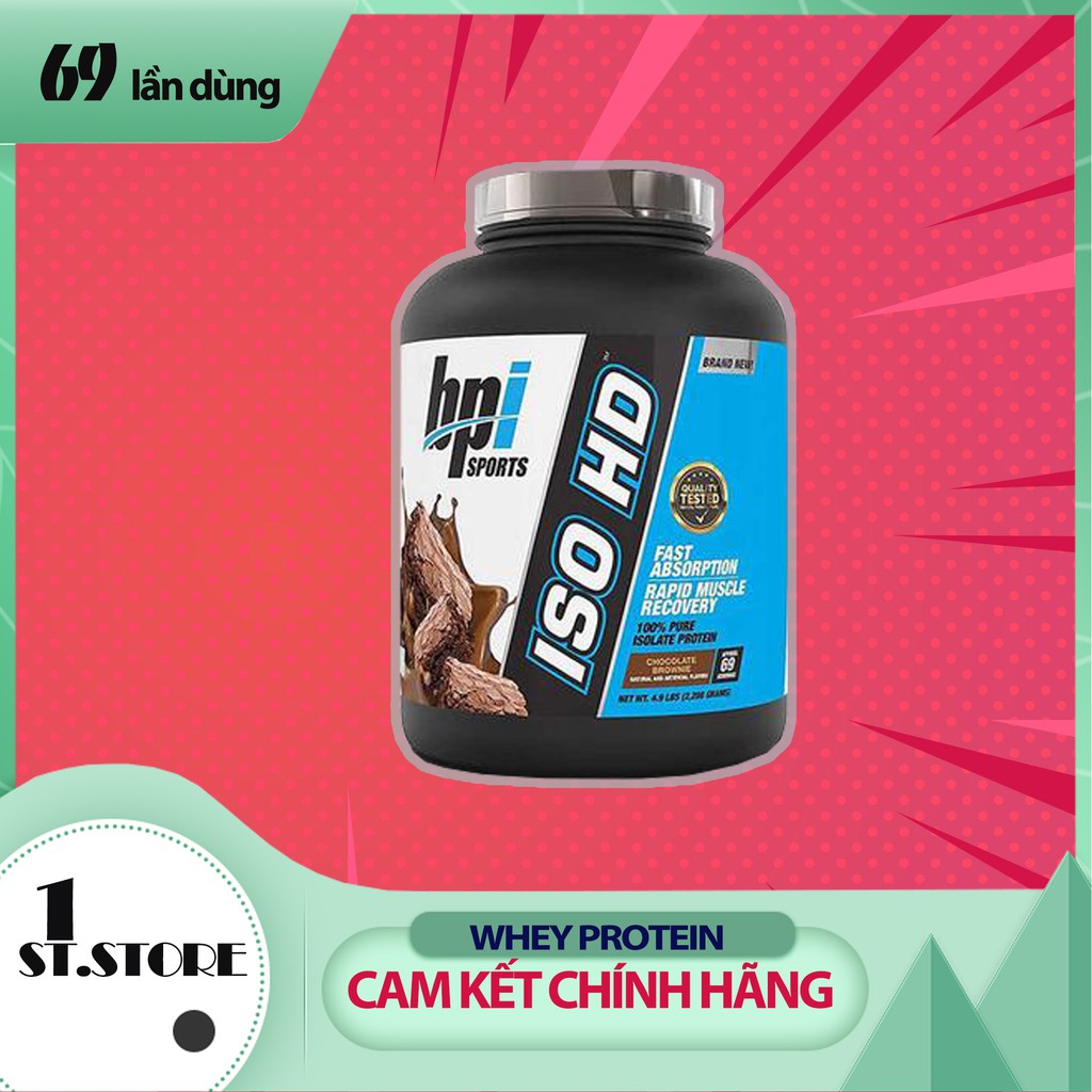 [SIÊU RẺ] ISO HD 100% PURE ISOLATE PROTEIN - SỮA WHEY HỖ TRỢ TĂNG CƠ BẮP (5 LBS)