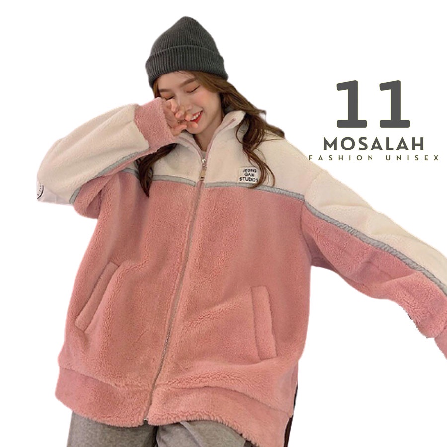 Áo khoác lông cừu nữ ulzzang dáng rộng Hàn Quốc. mo7 | BigBuy360 - bigbuy360.vn