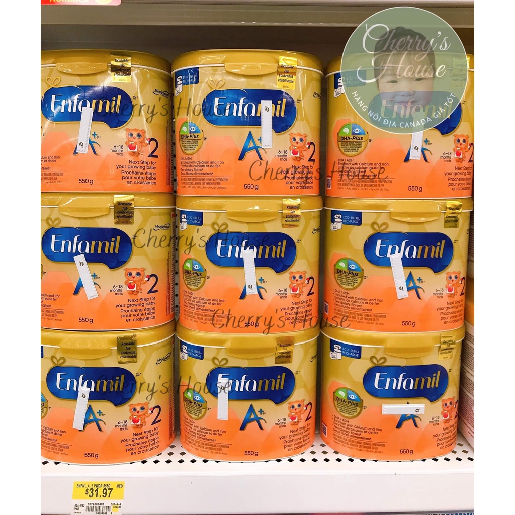 SỮA ENFAMIL A+ CANADA SỐ 2 DATE MỚI 2023