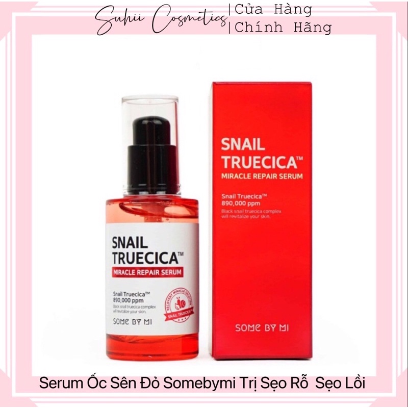 Tinh Chất Ốc Sên Phục Hồi Cải Thiện Thâm Sẹo Some By Mi Snail Truecica Miracle Repair Serum 50ml