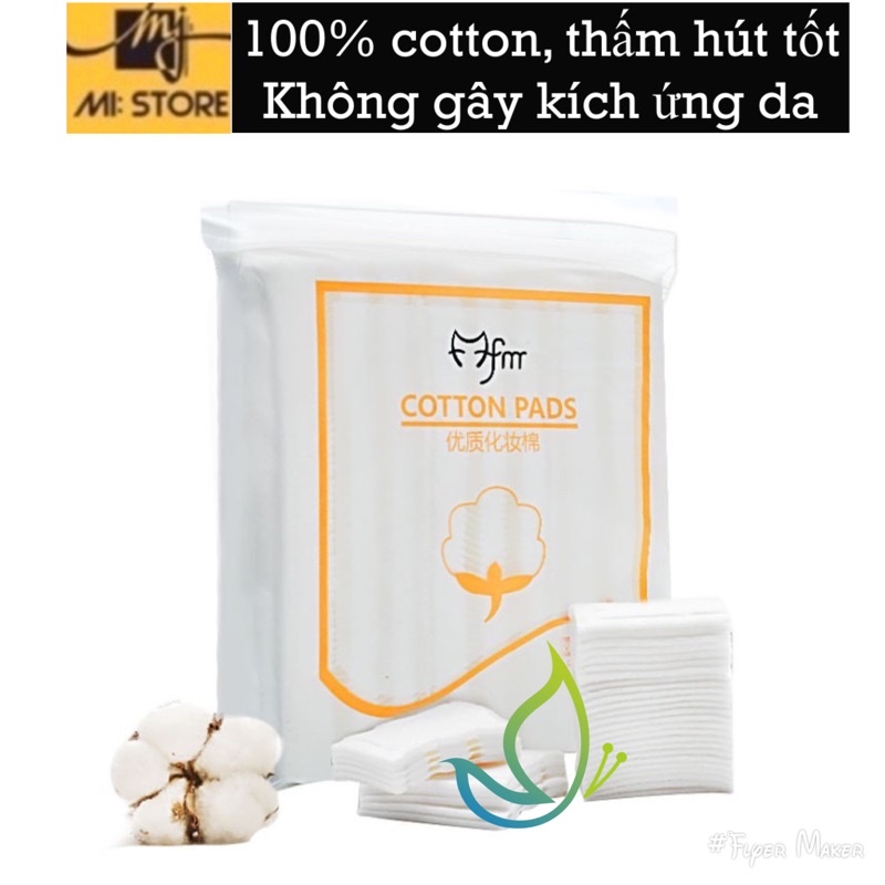 Bông Tây trang 3 lớp cotton pads 222 miếng