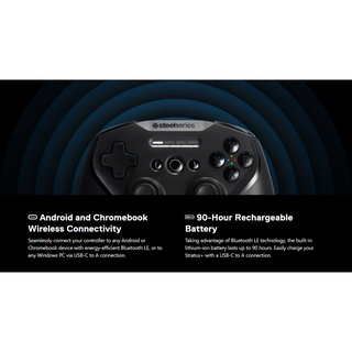Tay cầm gaming Steelseries STRATUS+ BLUETOOTH cho Android / PC