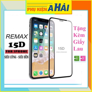 ⚡️ Giá Sỉ ⚡️ Kính cường lực iphone Full Màn 15D REMAX - Miếng dán màn hình 9H