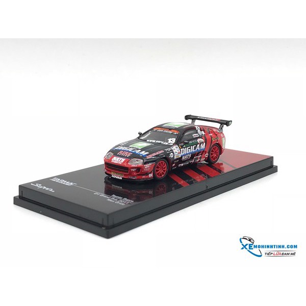 Xe Mô Hình Toyota Supra D1 Grand Prix 2011 1:64 Tarmac Works ( Đỏ Đen )