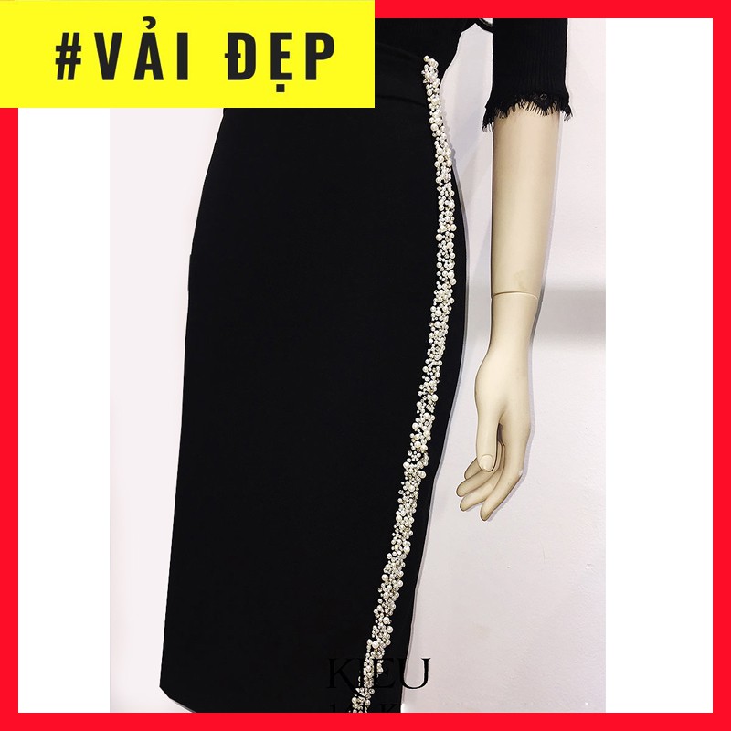 Chân váy bút chì💖Ảnh thật💖Chân váy dự tiệc đính đá