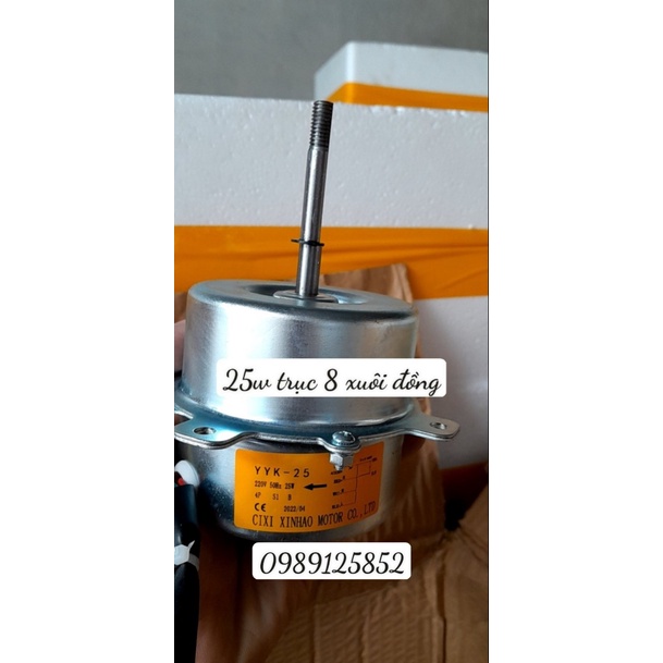 Động cơ motor 25W-220V hàng đồng xuôi chiều thay thế cho động cơ quạt điều hòa hơi nước
