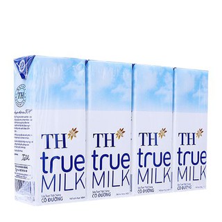 Combo 2 lốc 4 hộp sữa tươi tiệt trùng TH true milk 180ml