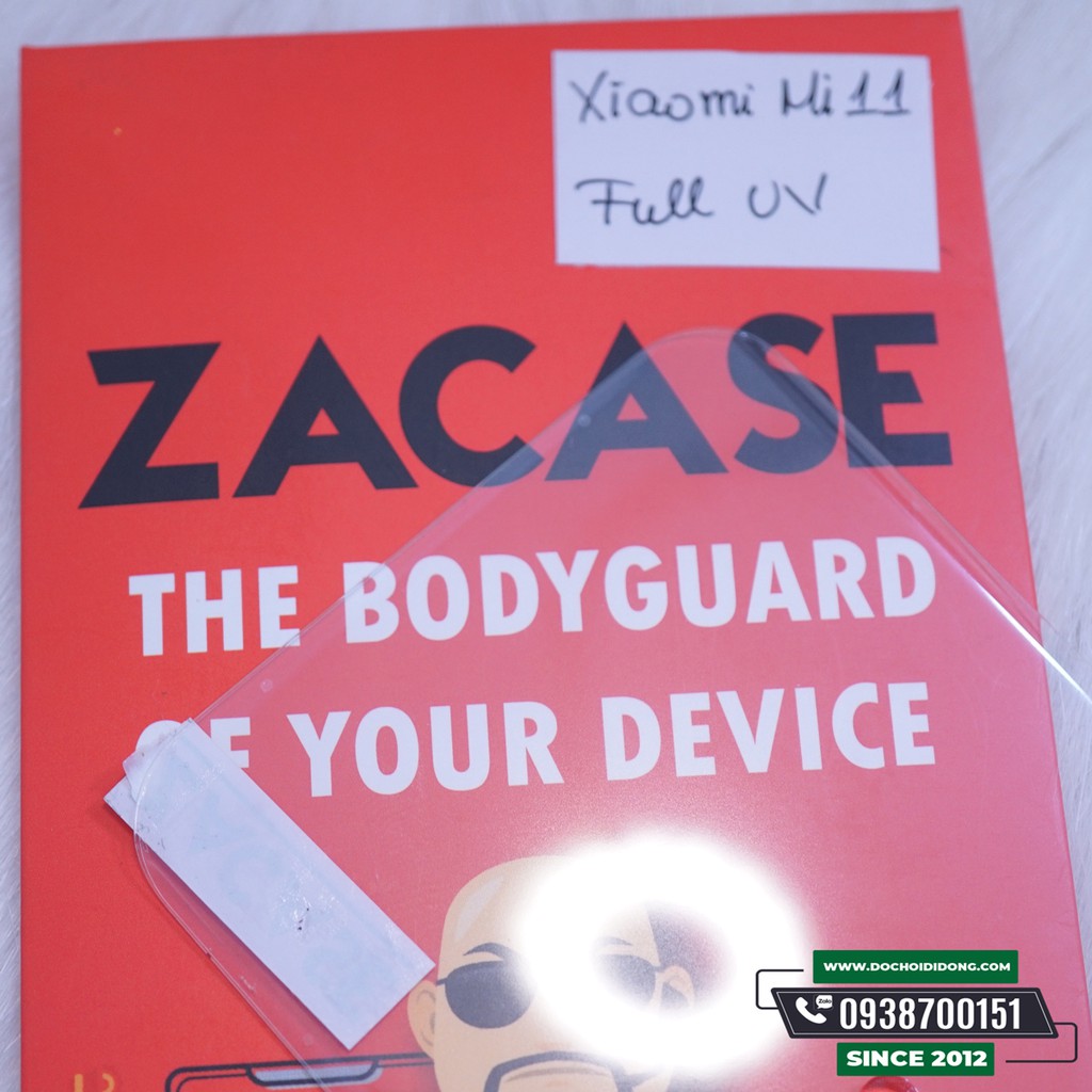Miếng dán cường lực Xiaomi Mi 11 Zacase keo UV cao cấp