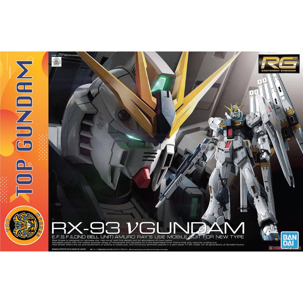 Mô Hình Lắp Ráp RG 1/144 RX-93 Nu Gundam