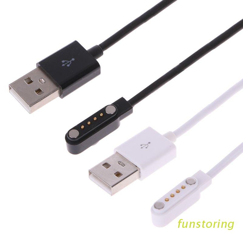 Dây cáp sạc USB 4 Pin cho đồng hồ thông minh KW88 KW18 GT88 G3