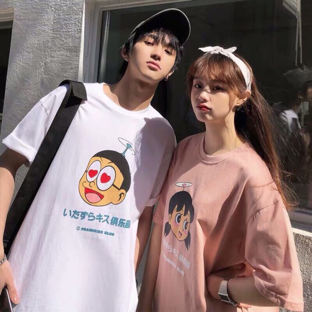 ÁO THUN TAY LỠ NÔBITA và xuka