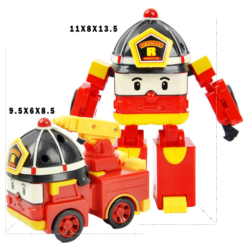 Polly Deformation Robot Toy Police Car Fire Rescue Team