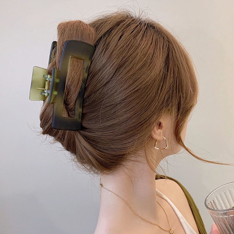 Kẹp tóc càng cua Hàn Quốc nhiều màu cỡ lớn phong cách trẻ trung cho nữ