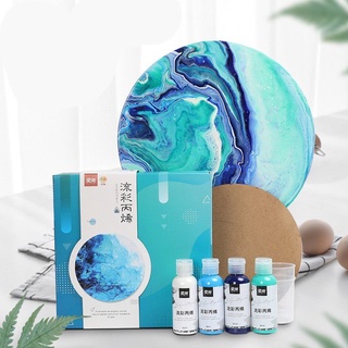 Set Làm Tranh Sơn Màu Acrylic Painting 3D - Acrylic Fluid Painting