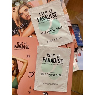 (mini nhà shop cũng có bill ) Combo 2 gói dưỡng mặt và body Isle of Paradise Self Tanning Drops