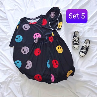 Set bộ cartoon 3 món unisex