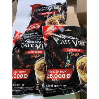 NESCAFE CAFÉ VIỆT/ CÀ PHÊ ĐEN ĐÁ bịch 560G (35 gói x 16g)