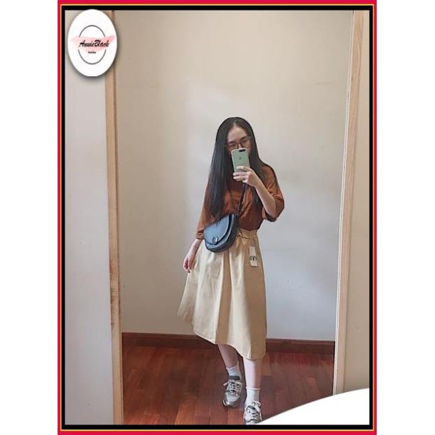 Chân Váy Xoè 🦋 Chân váy xòe Kaki 3 màu 🦋 AB | BigBuy360 - bigbuy360.vn