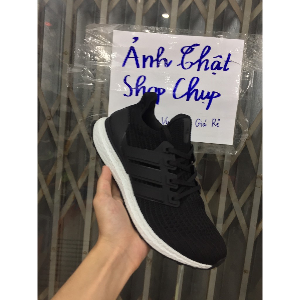 Giày ultraboost 4.0 đen trắng đế trắng