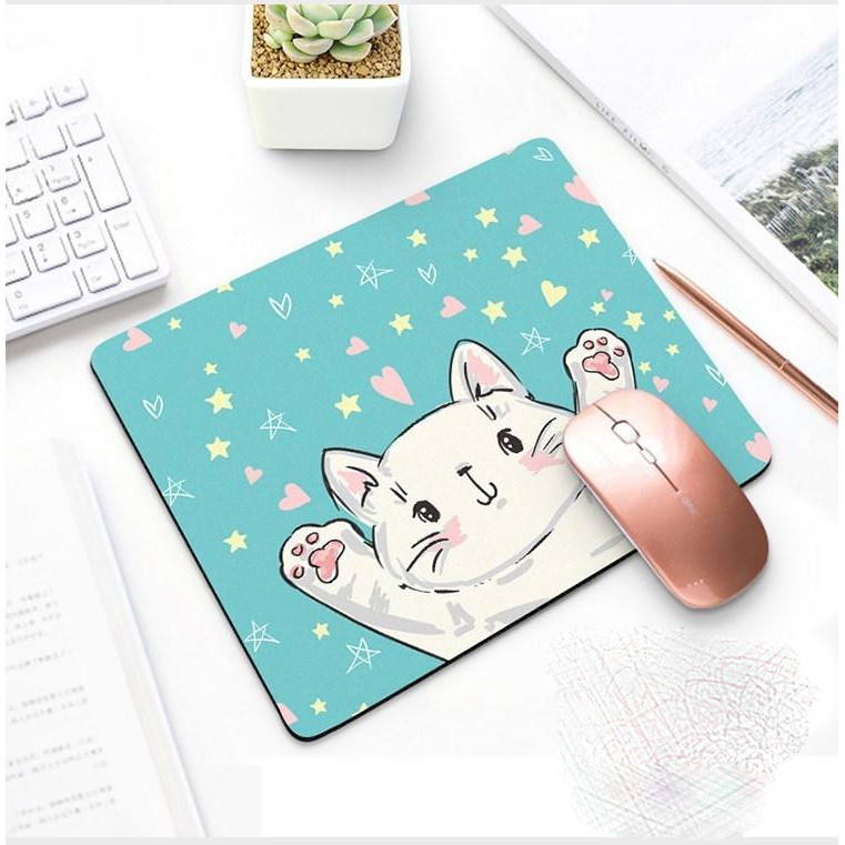 Miếng lót chuột máy tính in hình động vật thú cưng Totoro Vô Diện chó mèo thỏ animal chibi anime cute hoạt hình xinh xắn