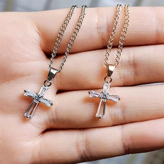 Vòng cổ Mặt Chữ Thập Đính Pha Lê