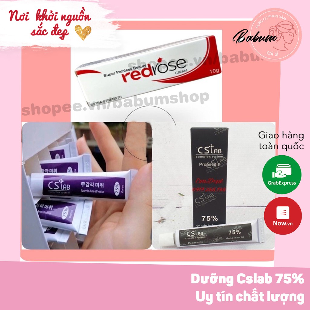 Dưỡng Cslab 75% dùng trong phun xăm thẩm mỹ, kem dưỡng ủ hỗ trợ hiệu quả trong các spa