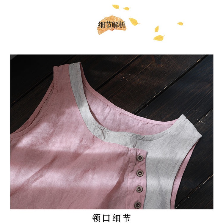 Áo Sát Nách 100% cotton Lanh Mỏng Dáng Rộng Thời Trang Mùa Hè Hàng Mới Dành Cho Bạn Nữ