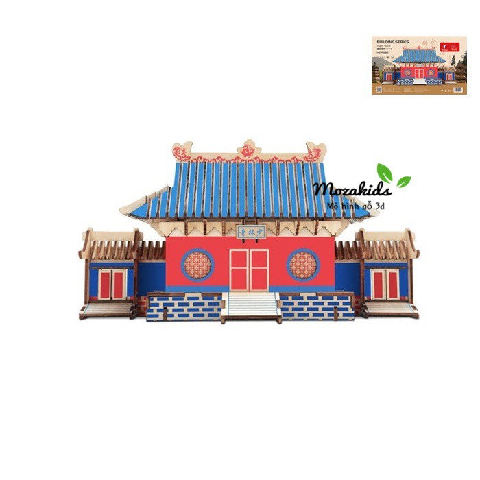 Đồ chơi lắp ráp gỗ 3D Mô hình Thiếu Lâm Tự Shaolin Temple Laser