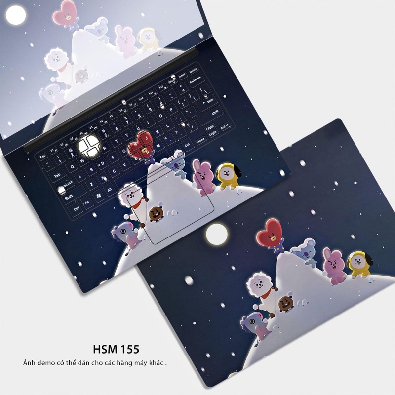 Skin dán laptop - Mẫu BT21 (P4)