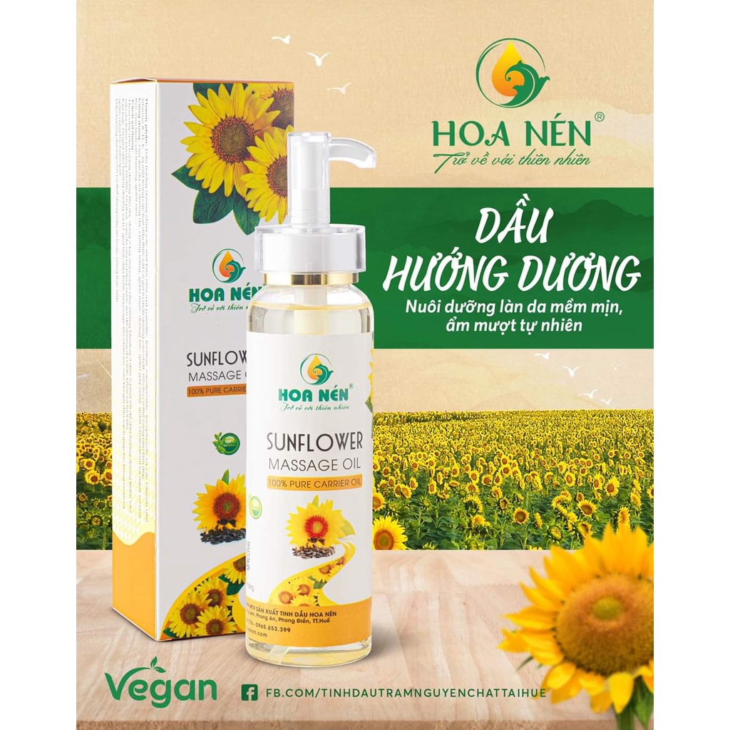 Tinh dầu hướng dương nguyên chất Hoa Nén 300ml