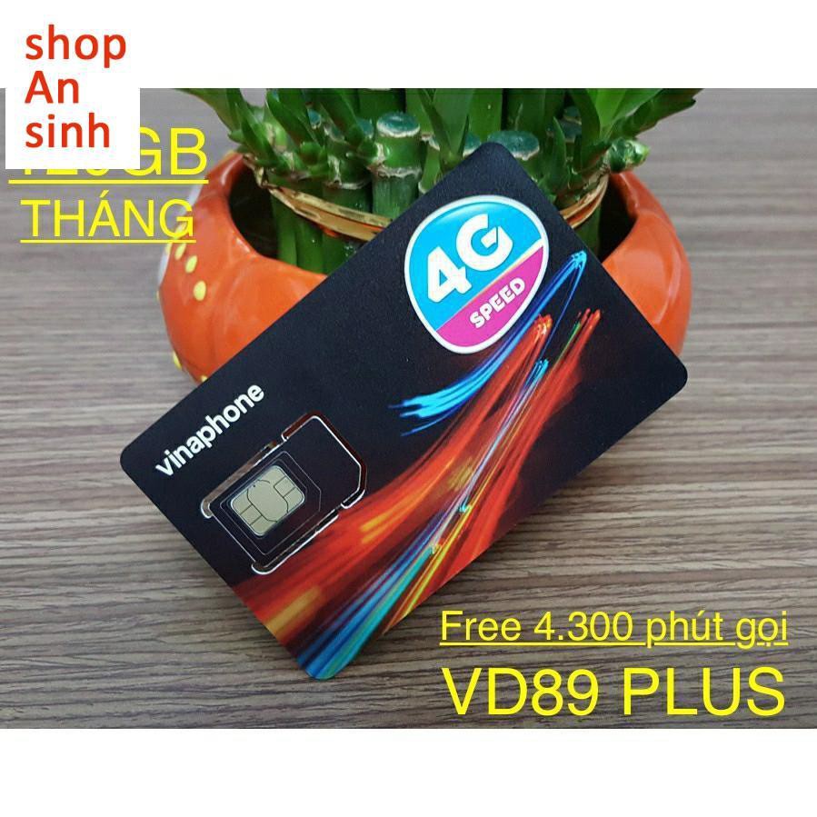 HOT Sim 4G Vinaphone VD89P nạp sẵn 100k có 4GB/ngày - 120GB/tháng