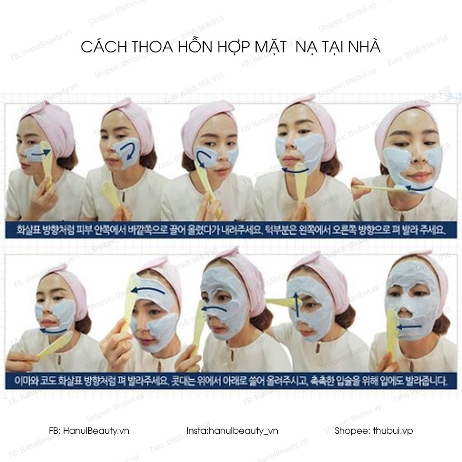 Gói 40g Bột mặt nạ thạch dẻo Montblie Modelling Mask chuyên dùng cho spa Hàn Quốc