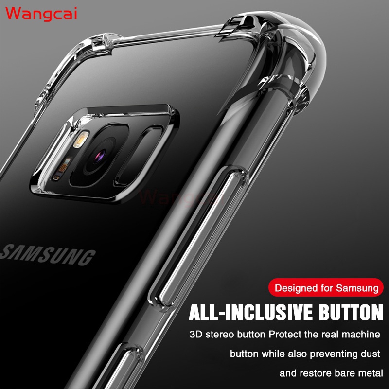 Ốp điện thoại TPU mềm chống sốc trong suốt cho Samsung Galaxy A20S A10S A90 5G A80 Note 10+ 10 Plus M30 A40S
