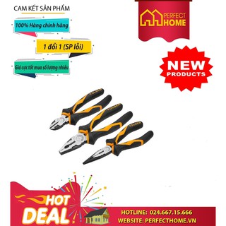 ⚡️sale sốc⚡️ bộ kìm điện công nghiệp tolsen 3pcs 10410 kìm điện 7", kìm cắt 6", kìm nhọn 6"