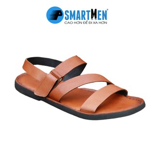 Dép sandal da bò smartmen dsm-14 vàng