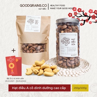 Hạt điều nguyên lụa loại 1, hạt điều rang muối - bịch loại 250gr/500gr