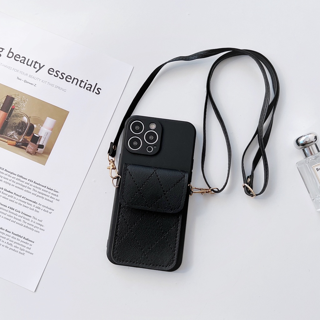 Ốp Điện Thoại In Hình Mèo 3D Kèm Ngăn Đựng Thẻ Cho iphone 5 5s 6 7 6s plus X XR XS max 11 12 13 MINI 14pro 14max 14 pro max