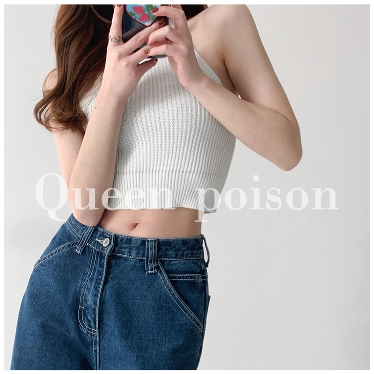 Cocory vn Áo Lửng Không Tay Thời Trang Quyến Rũ Dành Cho Nữ