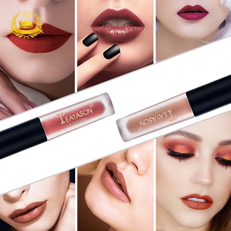 [Hàng mới về] Son môi trang điểm dạng lỏng màu nude nhung lì tự nhiên thời trang dành cho nữ