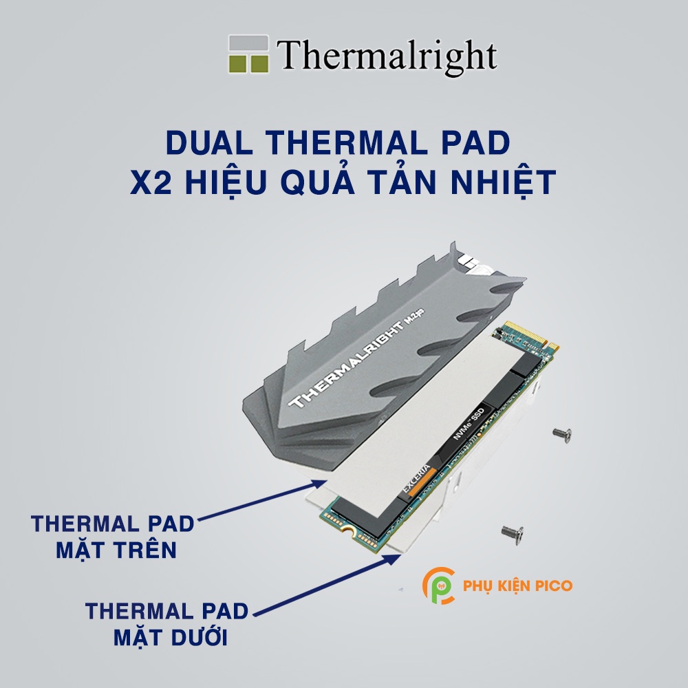 Tản nhiệt SSD Thermalright M.2 2280 NVMe - Tản nhiệt ổ cứng SSD Thermalright Pro M.2 2280