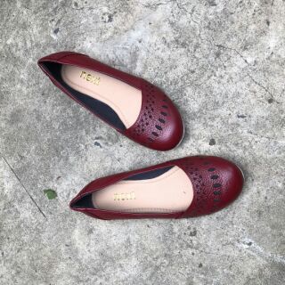 ( CÓ SIZE 40) GIÀY BÚP BÊ NỮ DA BÒ