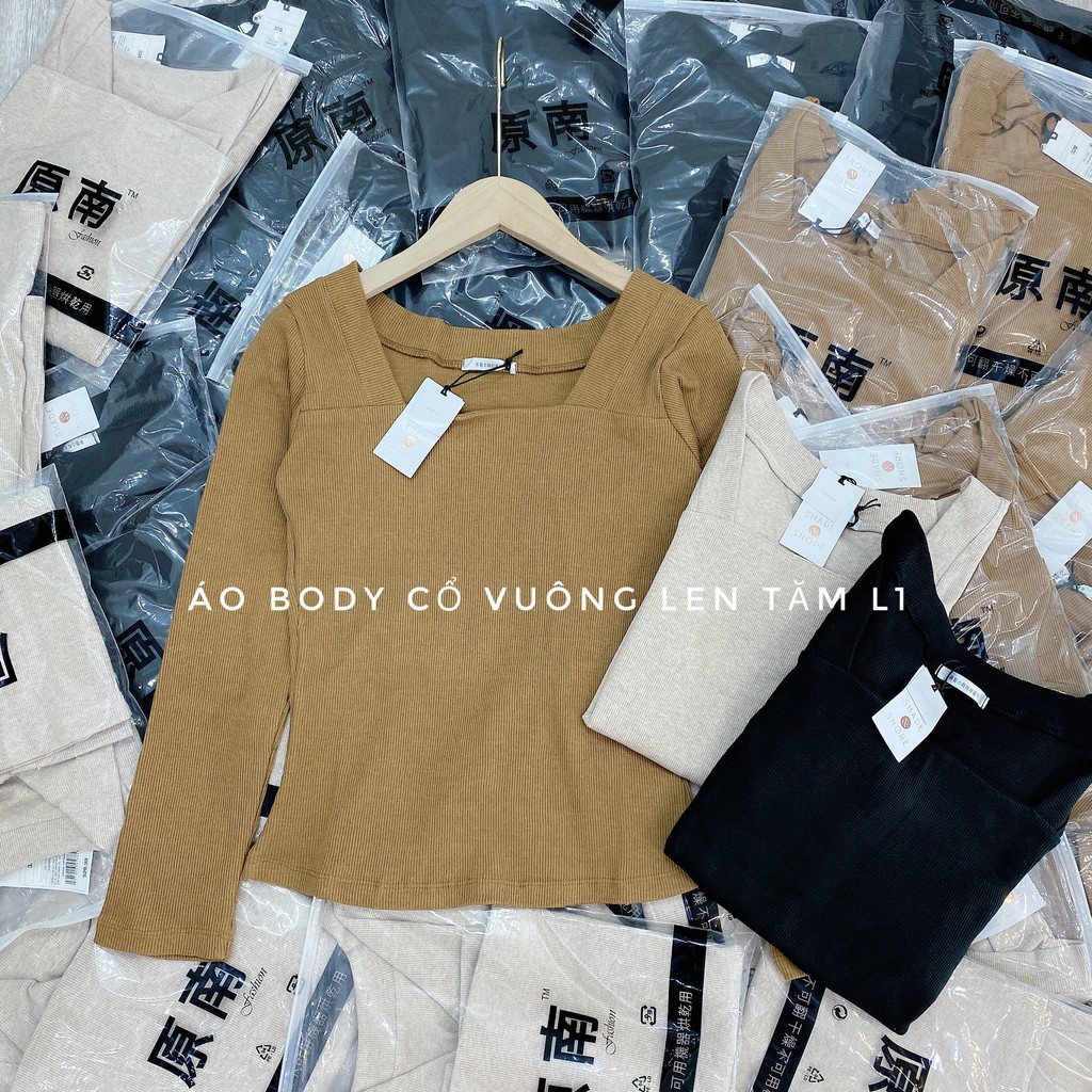 Áo len tăm cổ vuông siêu Hot cho ce | BigBuy360 - bigbuy360.vn