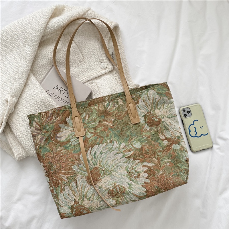 Túi tote IELGY cỡ lớn in họa tiết thời trang cho nữ