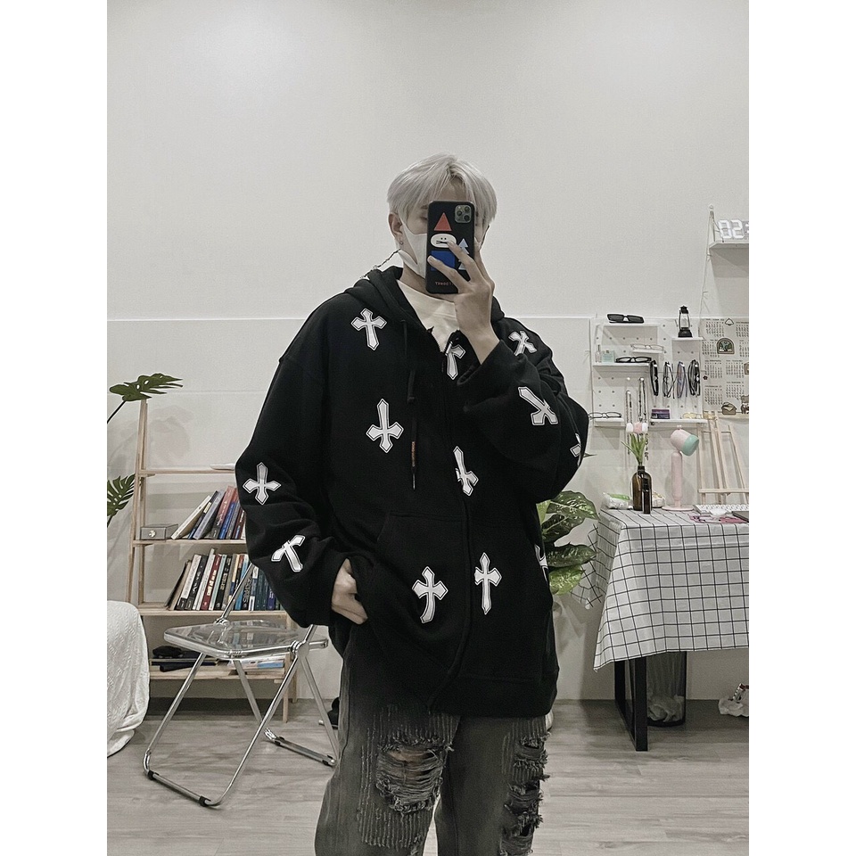 HOT TREND 2022 - Áo khoác nỉ in hình thánh giá full áo , Nỉ cao cấp