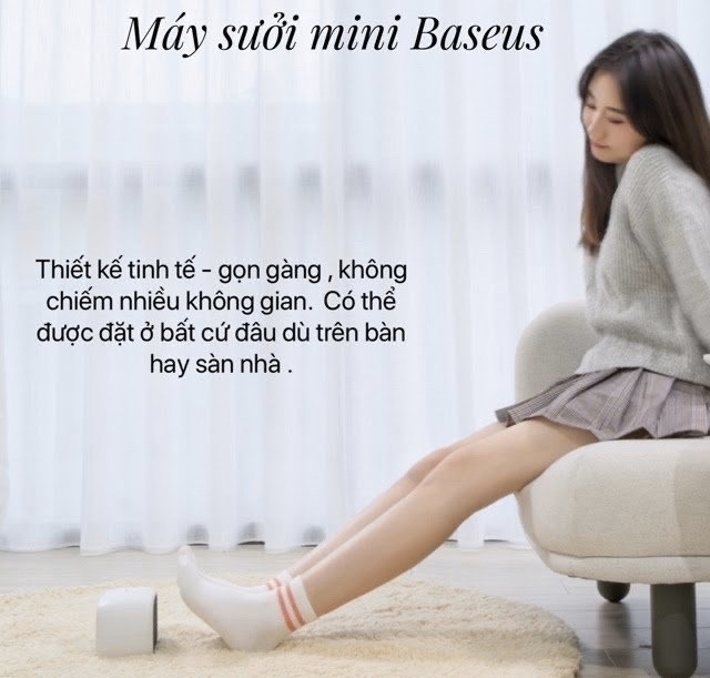 Máy sưởi mini Baseus - BH 6 Tháng