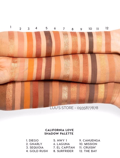 Bảng Màu Mắt Colourpop California Love