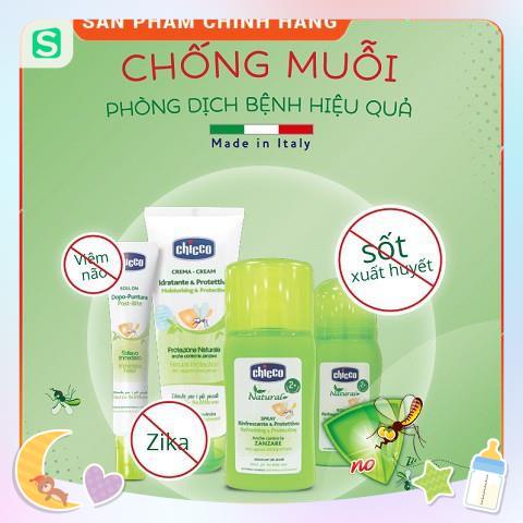 Kem, lăn, xịt chống muỗi Chicco Chính hãng