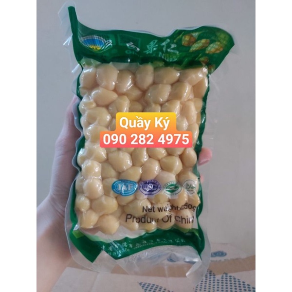 Bạch quả lột vỏ sẵn 250gr  hút chân không
